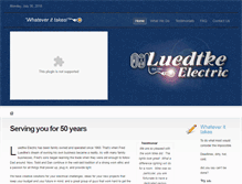 Tablet Screenshot of luedtkeelectric.com